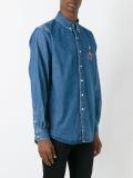 'Bart'贴花牛仔衬衫