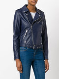 zip up biker jacket 
