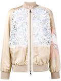 macrame lace bomber jacket