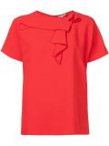 ruffled boxy blouse