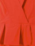 frill hem V-neck dress