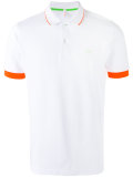 contrast polo shirt
