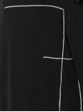 roll sleeve knit coat 