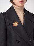 CC logo gripoix brooch