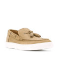 lace-up detail boat shoes