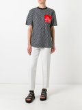 butterfly pocket striped T-shirt 