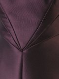 overskirt detail strapless gown