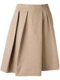 pleated A-line shorts 