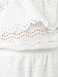 off shoulder ruffle eyelet dress 