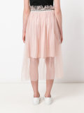 embellished tulle skirt