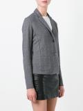herringbone pattern blazer