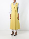 sleeveless A-line coat