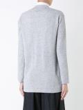 deep v-neck knitted top