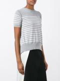 striped cupro insert top