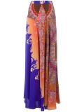 panelled long skirt