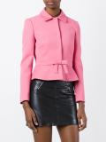 bow detail fitted jacket
