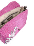 feather print shoulder bag 
