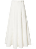 pleated maxi skirt