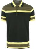 Cuban-fit paneled polo shirt