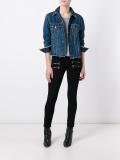 skinny zip jeans