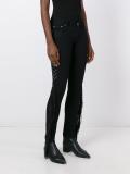 fringed skinny trousers