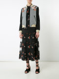 hummingbird printed bomber jacket