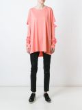 cut-out longsleeved T-shirt