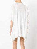 draped T-shirt dress