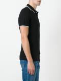 contrast trimming polo shirt