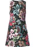 floral jacquard dress