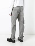diagonal slim-fit trousers