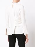 draped detail blouse