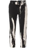 tie dye cropped jeans 