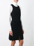 buttoned shoulders dress