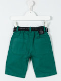 belted denim shorts