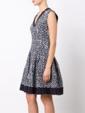 brush splatter print dress