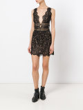 Plunge scallop trim dress
