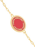 logo disc bracelet