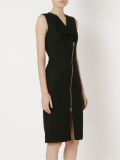 V-neck midi dress