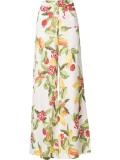 fruits print flared pants