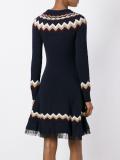 chevron knitted dress