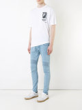 ribbed trim jeans 