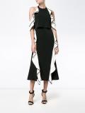 cold-shoulder ruffle dress 