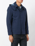 button-up hooded jacket