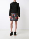 floral print mini skirt