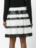 stripe panel skirt 