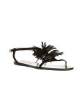 fringed flat sandals