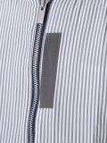 pinstriped bomber jacket