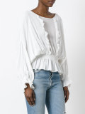 ruffled blouse