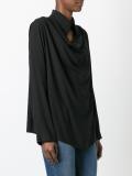 draped detail shirt